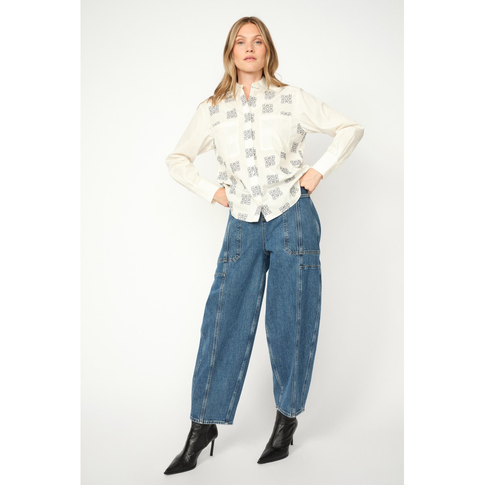 Mos Mosh Rosy Galleon Dark Blue Ankle Jean 447 Dark Blue