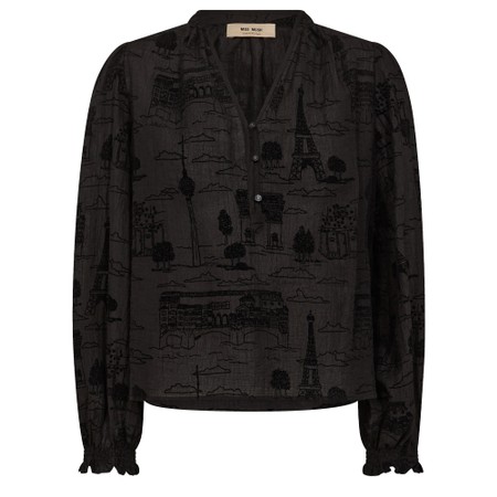 Mos Mosh Tazzin Tale Black Light Blouse - Black