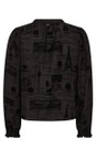 Mos Mosh 801 Black  Tazzin Tale Black Light Blouse  