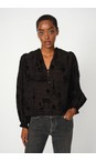 Mos Mosh 801 Black  Tazzin Tale Black Light Blouse  