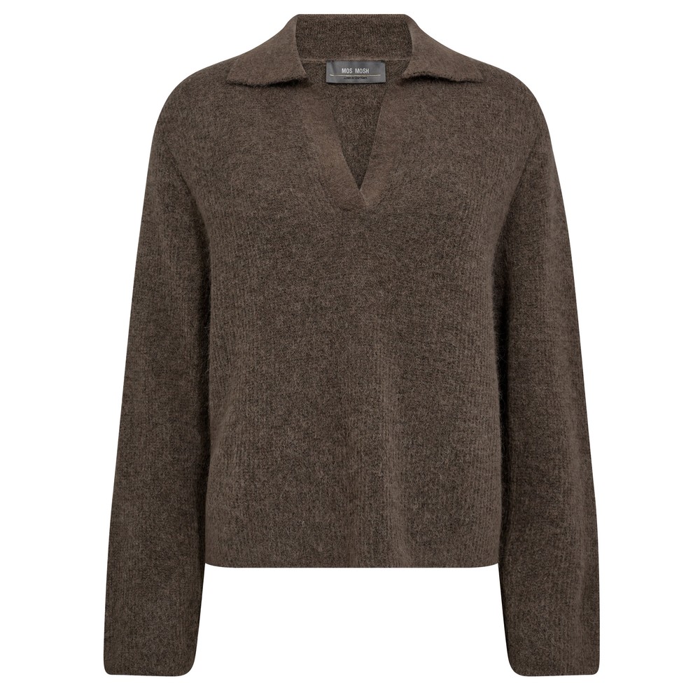 Mos Mosh Thora Aidy Polo Knit 158 Falcon