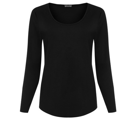 Naya Naya Basic Black Jersey Top - Black