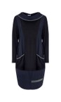 Naya Black / Forest Naya Black And Forest Contrast Trim Hooded Dress  
