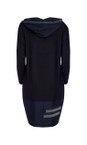 Naya Black / Forest Naya Black And Forest Contrast Trim Hooded Dress  