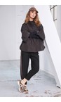 Naya Black / Cocoa Naya Black And Cocoa Cuff Detail Slim Trouser  