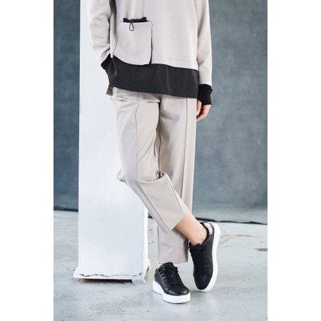 Naya Naya Taupe Jeet Pocket Slim Trouser - Brown