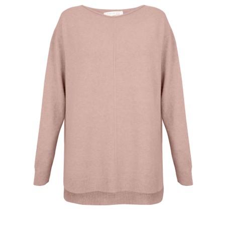 Amazing Woman Maggie Antique Rose Seam Front Supersoft Jumper - Pink