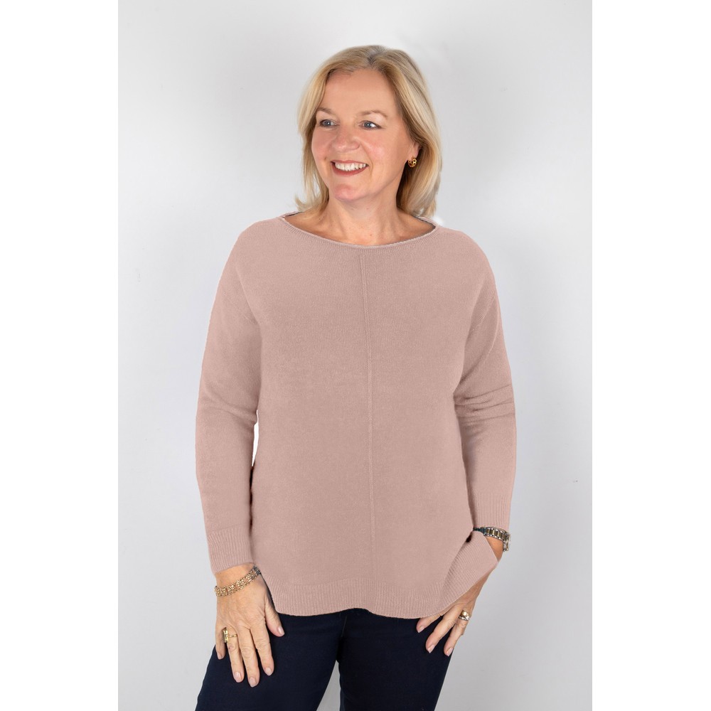 Amazing Woman Maggie Antique Rose Seam Front Supersoft Jumper Antique Rose