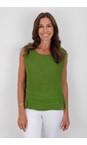 Amazing Woman Asparagus Lucie Asparagus Linen Cami Top  