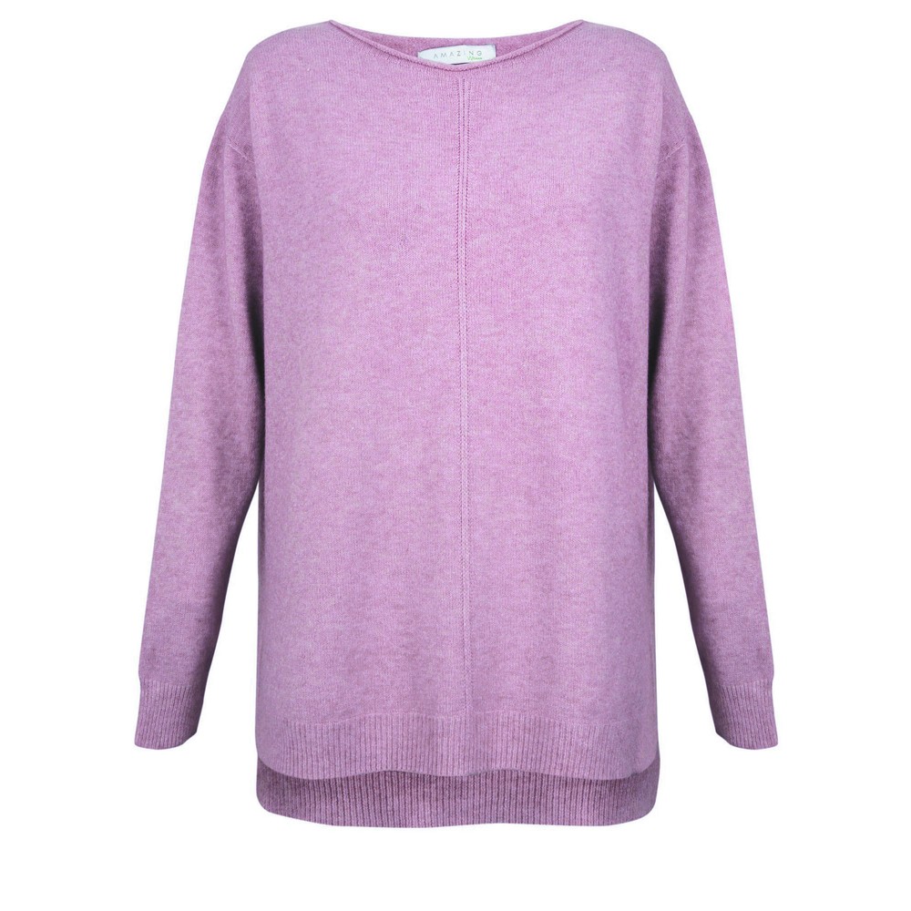 Amazing Woman Maggie Lilac Seam Front Supersoft Jumper Lilac