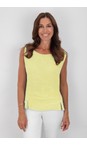 Amazing Woman Pale Yellow Lucie Pale Yellow Linen Cami Top  