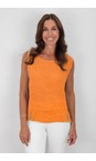 Amazing Woman Sun Orange Lucie Sun Orange Linen Cami Top  