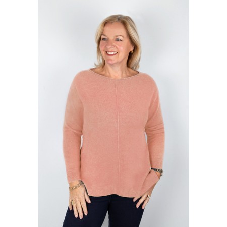 Amazing Woman Maggie Blusher Seam Front Supersoft Jumper - Pink