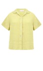 Amazing Woman Pale Yellow Marilyn Pale Yellow Boxy Linen Shirt  