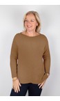 Amazing Woman Caramel Maggie Caramel Seam Front Supersoft Jumper  
