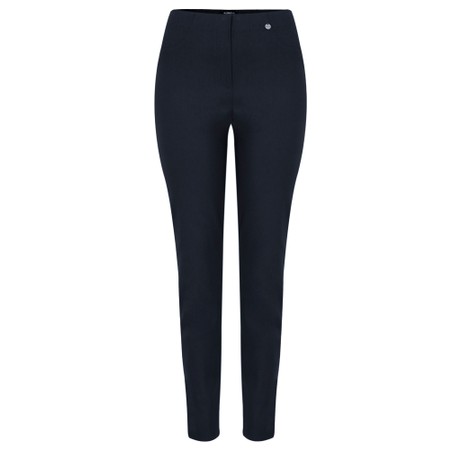 Robell Bella Navy Full Length Trouser - Blue