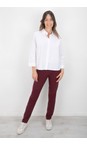 Robell Aubergine 560 Bella Aubergine Full Length Trouser  