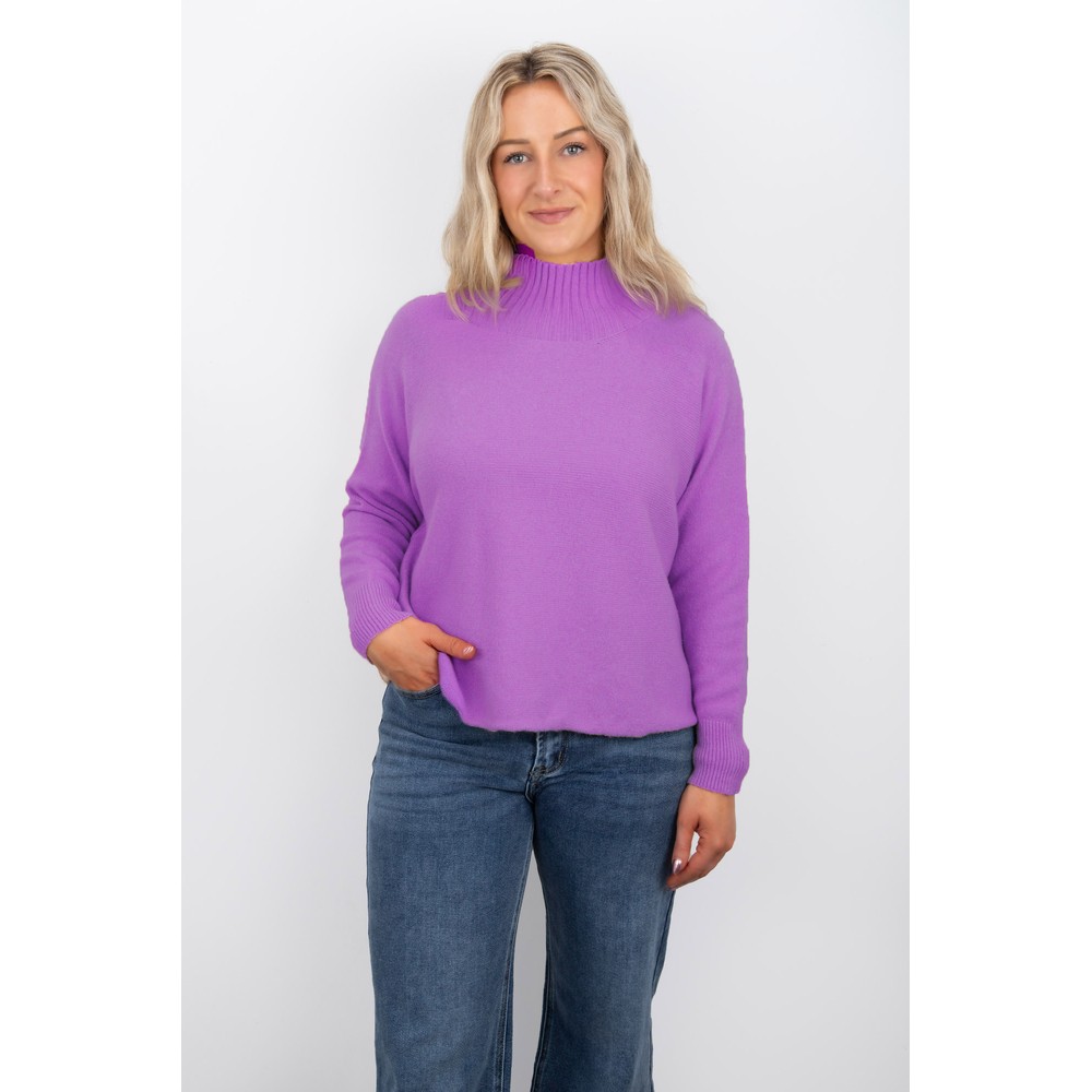 Amazing Woman Jolie Pansy Boxy High Neck Knit Pansy