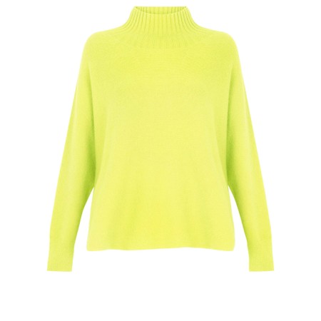 Amazing Woman Jolie Pistachio Boxy High Neck Knit - Green