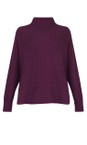 Amazing Woman Plum Jolie Plum Boxy High Neck Knit  