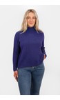 Amazing Woman Royal Blue Jolie Royal Blue Boxy High Neck Knit  