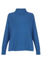 Amazing Woman Summer Blue Jolie Summer Blue Boxy High Neck Knit  