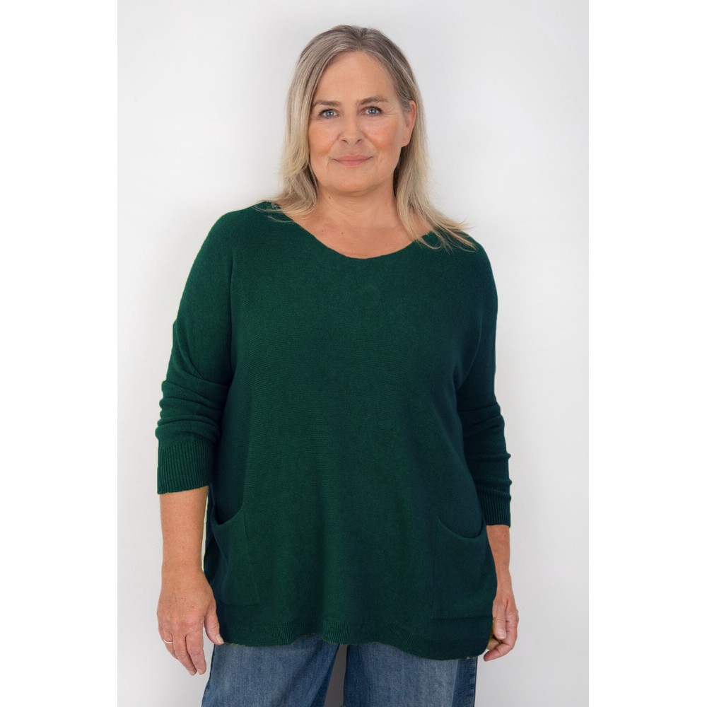 Amazing Woman Caryf X Forest Round Neck Oversized Jumper Forest