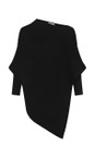 Amazing Woman Black  Emilie Black Asymmetric Draped Jumper  