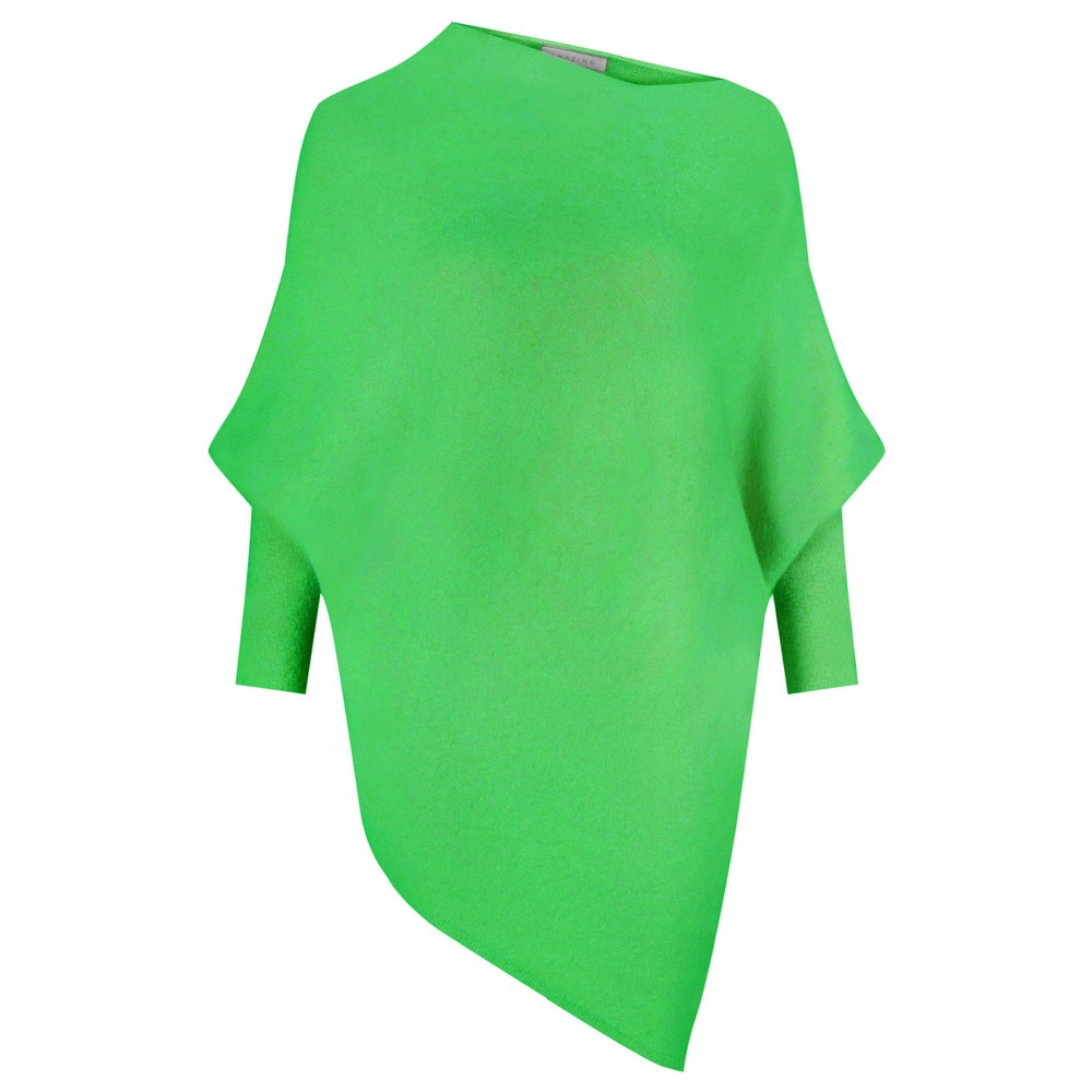 Amazing Woman Emilie Grass Asymmetric Draped Jumper Grass