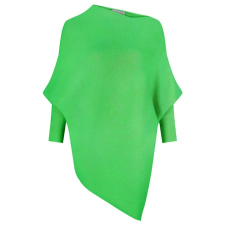 Amazing Woman Emilie Grass Asymmetric Draped Jumper - Green