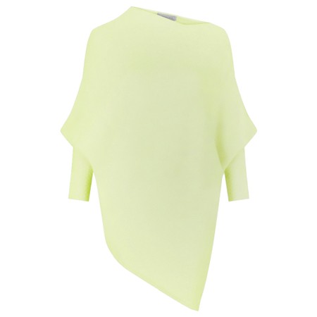 Amazing Woman Emilie Leek Asymmetric Draped Jumper - Green