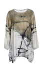 Naya Moss Naya Abstract Print Top  