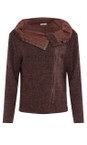 Naya Cocoa Naya Mohair Knit Zip Jacket  