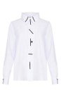 Naya White / Black Naya Strip Collar Shirt  
