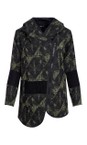 Naya Black / Forest Naya Jacquard Print Angle Zip Jacket  