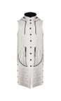 Naya Taupe / Black Naya Long Padded Contrast Gilet  