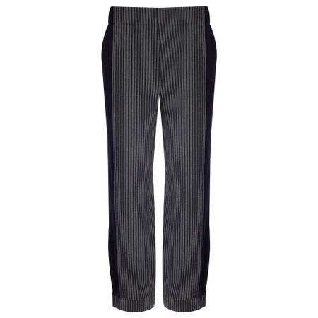 Naya Naya Stripe Contrast Panel Trouser - Black