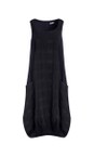 Naya Black  Naya Embossed Sleeveless Dress  