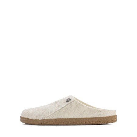 Birkenstock Zermatt Ecru Felt Slipper - Off-White