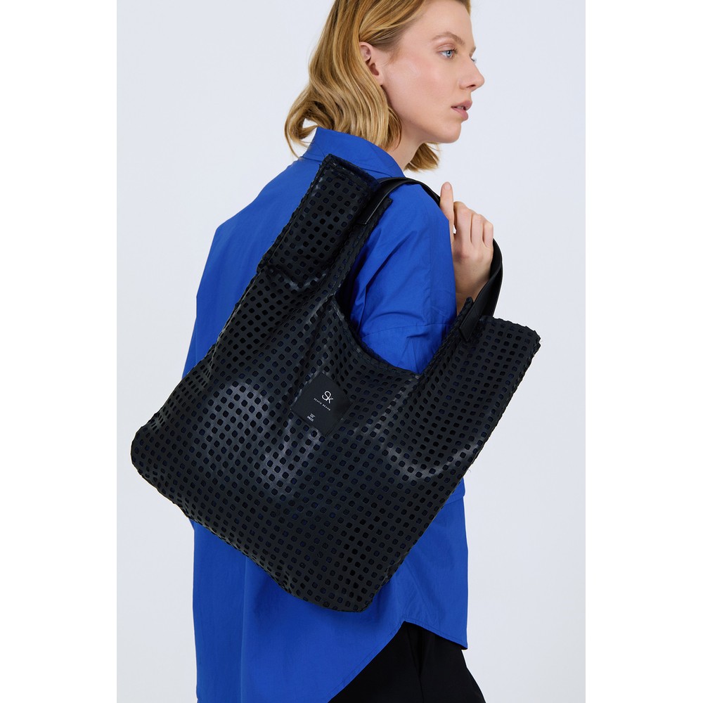 Skatie Leather Effect Bag Black 