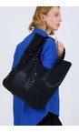 Skatie Black  Leather Effect Bag  