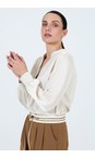 Skatie Rice Ribbed Satin Blouse  