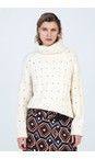 Skatie Ivory Weft Knitted Sweater  