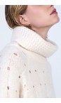 Skatie Ivory Weft Knitted Sweater  
