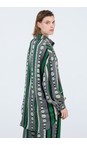 Skatie Juniper Printed Satin Shirt  