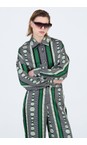Skatie Juniper Printed Satin Shirt  