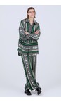 Skatie Juniper Printed Satin Shirt  