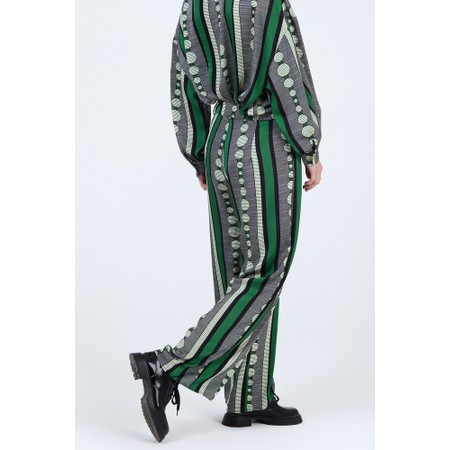 Skatie Circle Print Trouser - Green
