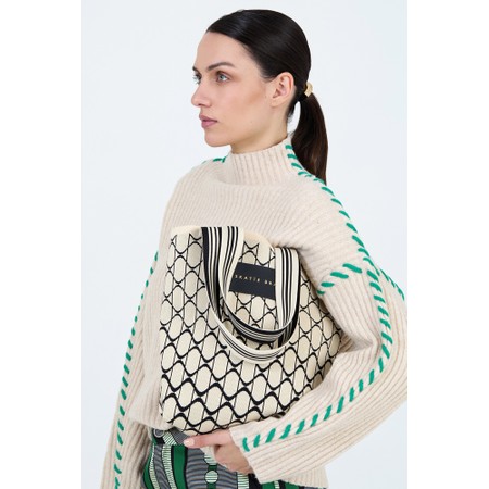 Skatie Jacquard Ivory Tote Bag - Off-White