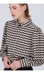 Skatie Black  Polka Dot Printed Blouse  